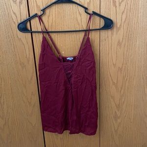 Maroon tank top